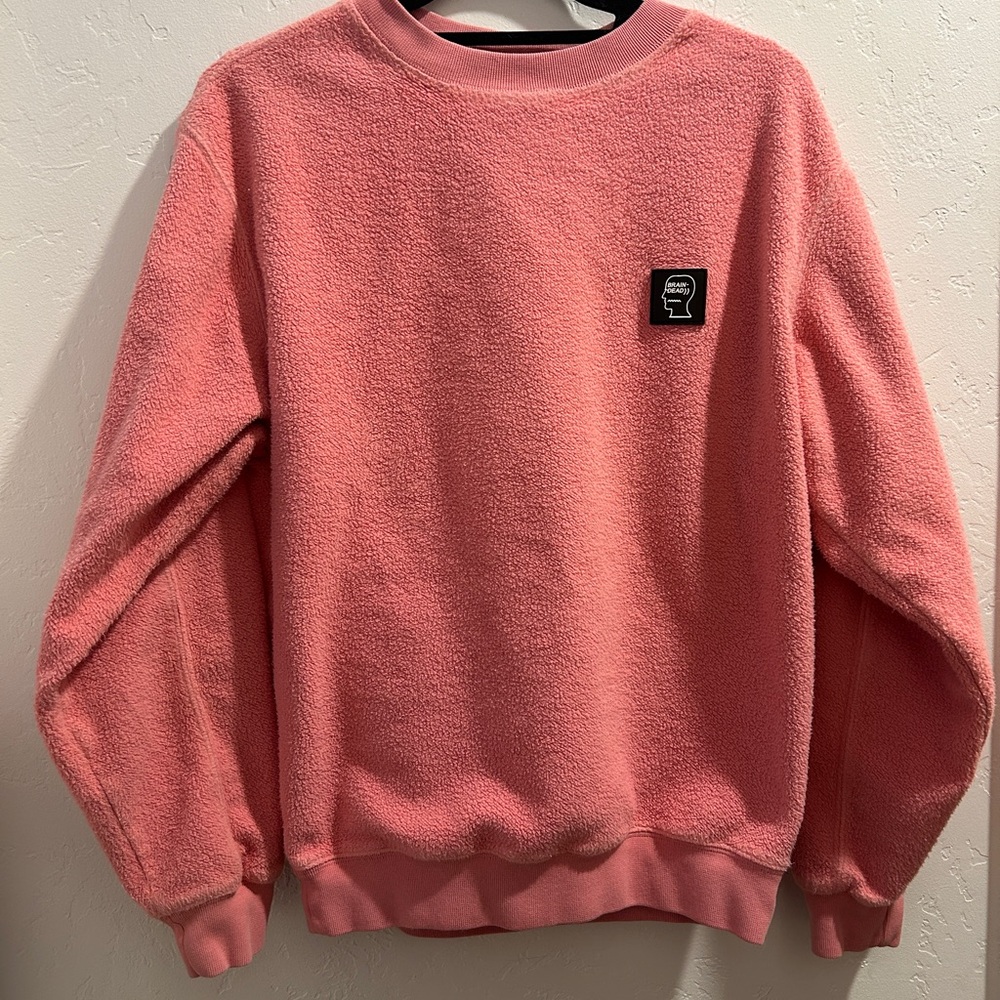 Brain Dead Pink Fleece Crewneck
